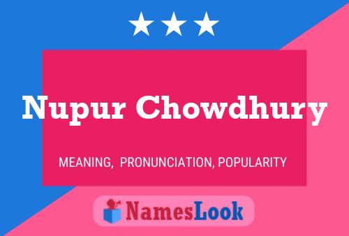 Nupur Chowdhury Name Poster