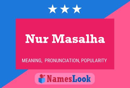 Nur Masalha Name Poster