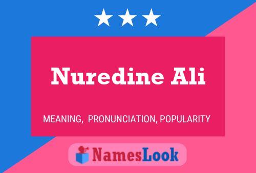 Nuredine Ali Name Poster