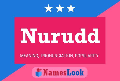 Nurudd Name Poster