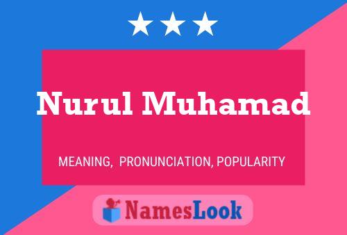 Nurul Muhamad Name Poster