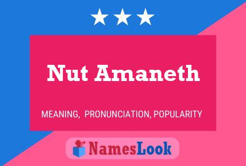 Nut Amaneth Name Poster