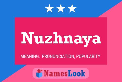 Nuzhnaya Name Poster