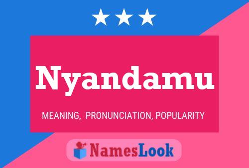 Nyandamu Name Poster