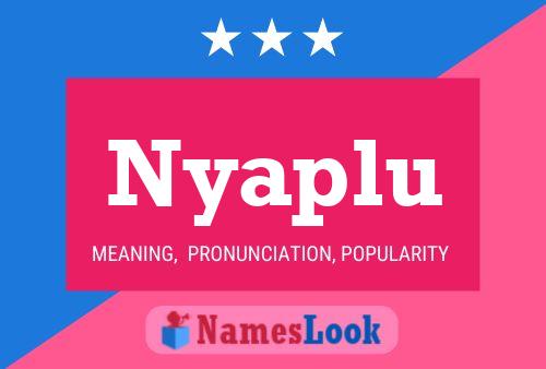 Nyaplu Name Poster