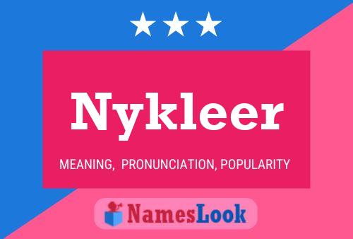 Nykleer Name Poster