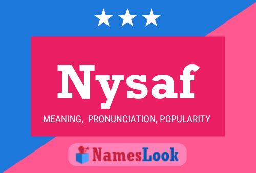 Nysaf Name Poster