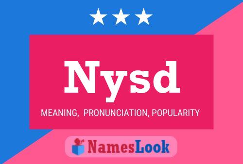 Nysd Name Poster