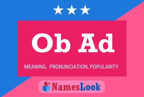 Ob Ad Name Poster