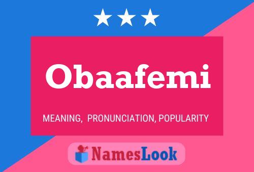 Obaafemi Name Poster