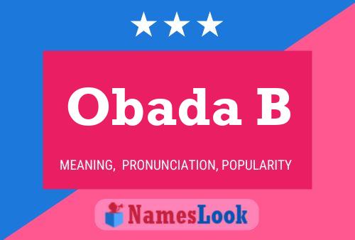 Obada B Name Poster