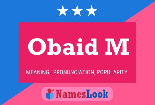 Obaid M Name Poster