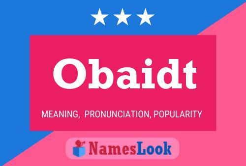 Obaidt Name Poster