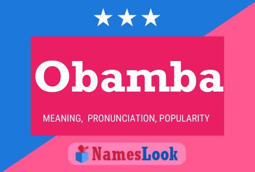 Obamba Name Poster