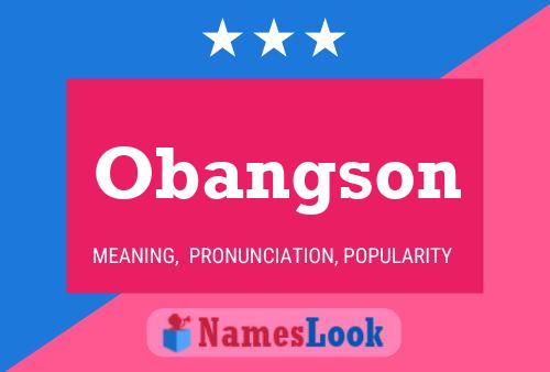 Obangson Name Poster