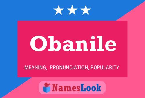 Obanile Name Poster