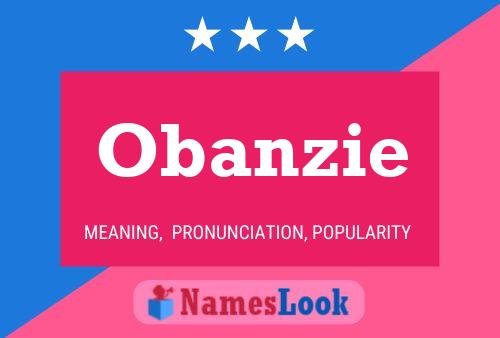 Obanzie Name Poster