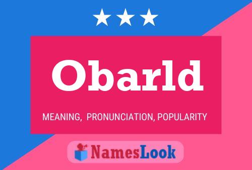 Obarld Name Poster