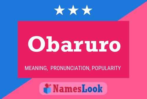 Obaruro Name Poster