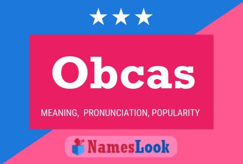 Obcas Name Poster