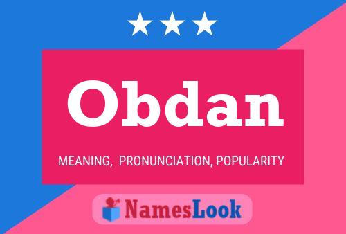 Obdan Name Poster