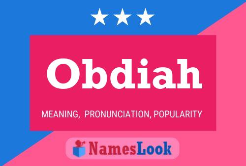 Obdiah Name Poster