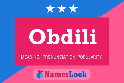 Obdili Name Poster