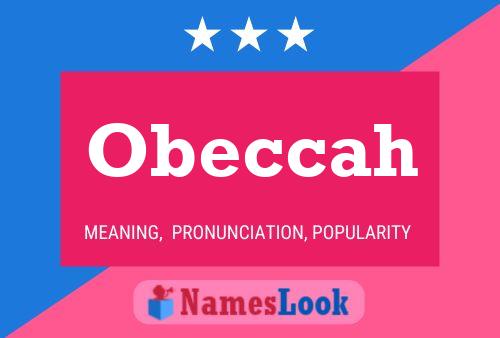 Obeccah Name Poster