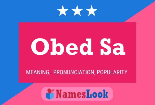 Obed Sa Name Poster