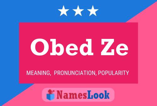 Obed Ze Name Poster