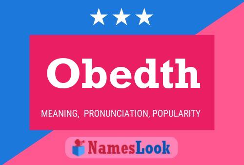 Obedth Name Poster