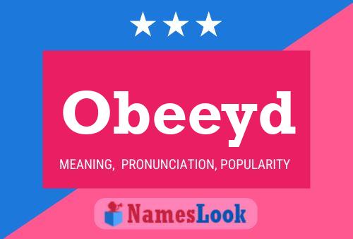 Obeeyd Name Poster