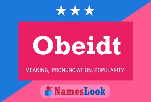 Obeidt Name Poster