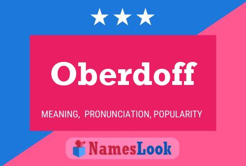 Oberdoff Name Poster