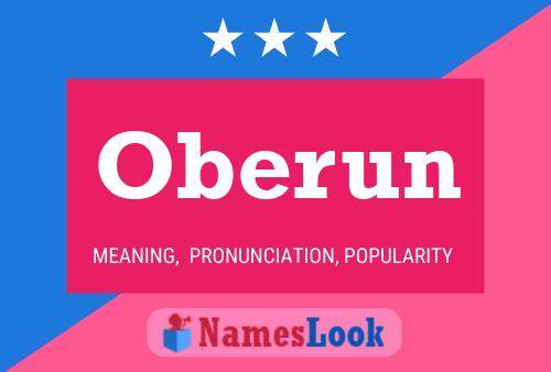 Oberun Name Poster