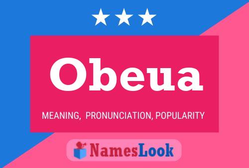 Obeua Name Poster