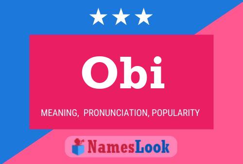 Obi Name Poster