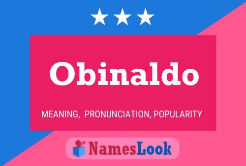 Obinaldo Name Poster