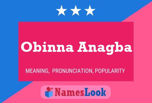 Obinna Anagba Name Poster