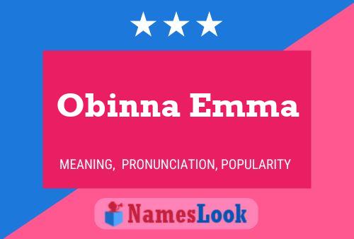 Obinna Emma Name Poster