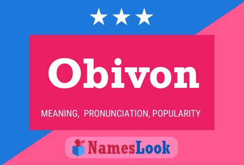 Obivon Name Poster