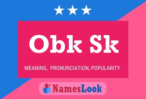 Obk Sk Name Poster