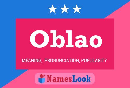 Oblao Name Poster