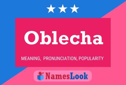 Oblecha Name Poster