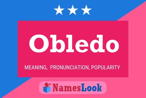 Obledo Name Poster