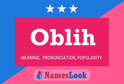 Oblih Name Poster