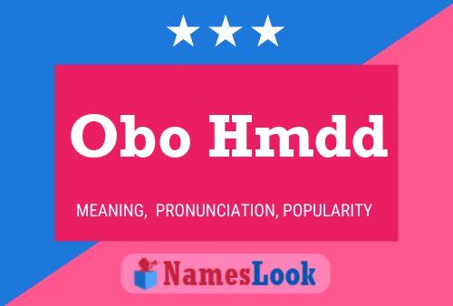 Obo Hmdd Name Poster