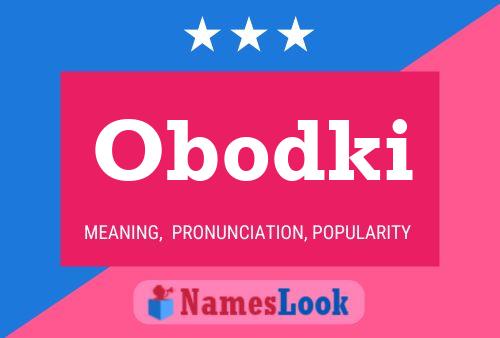 Obodki Name Poster