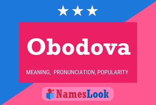 Obodova Name Poster