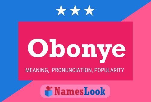 Obonye Name Poster